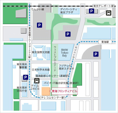 アクセスマップ｜青海フロンティアビル