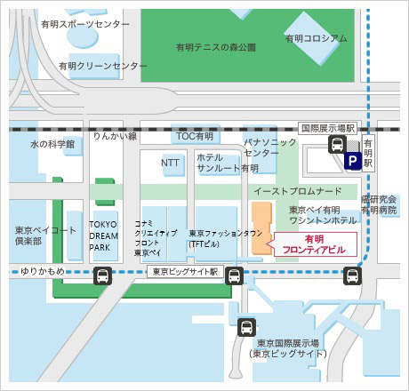 アクセスマップ|有明フロンティアビル